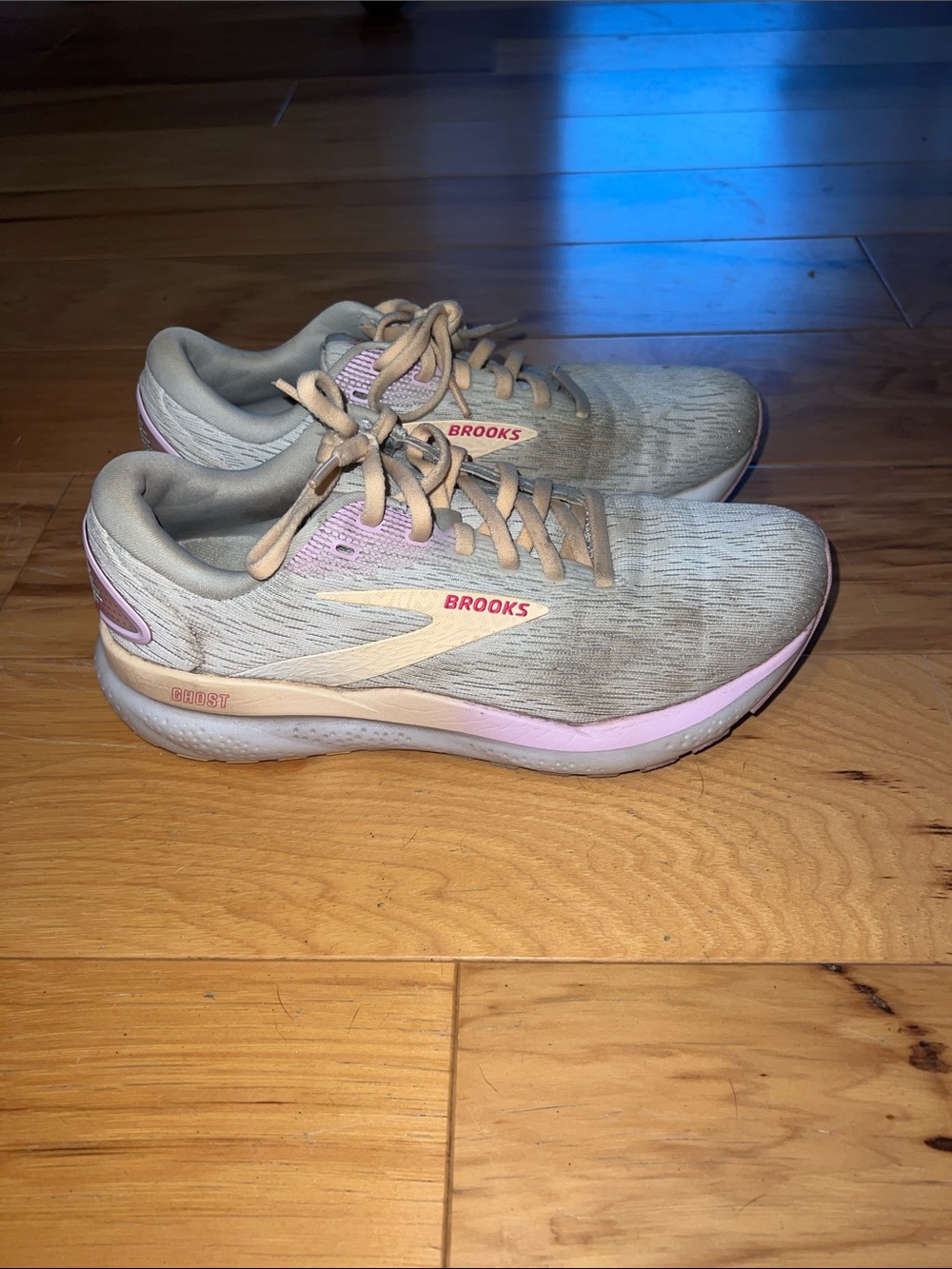 Brooks Ghost Women’s Running Shoes in Light Pink